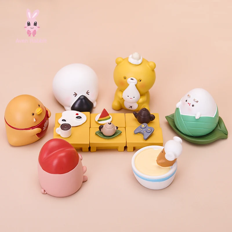 

Food Series Blind Box Toys Guess Bag Caja Ciega Blind Bag Toys Anime Figures Cute Food Model Doll Caja Ciega Desktop Ornaments