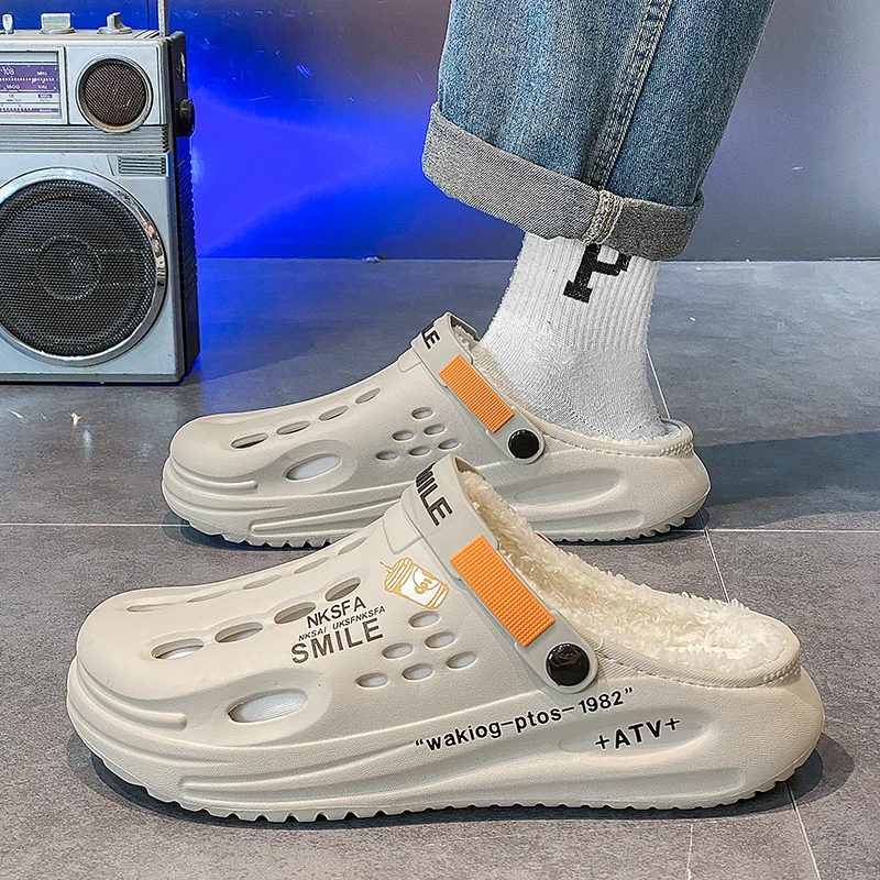 Winter Men Slippers… - image