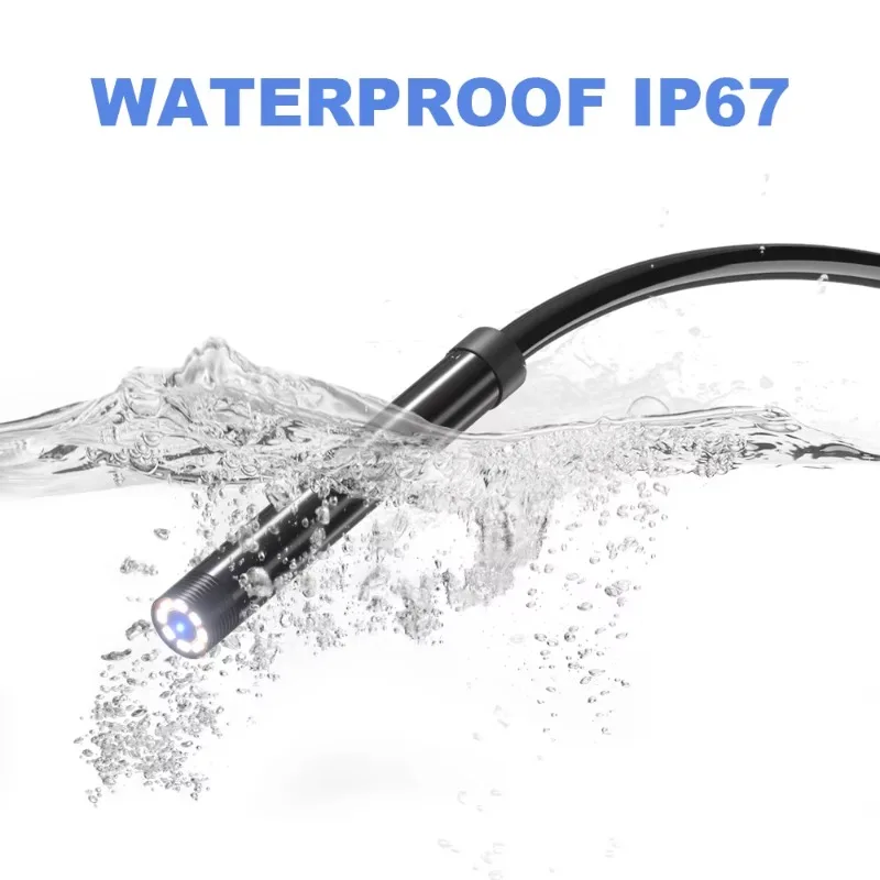 Pipe Industrial Endoscope 8mmHD 1080P Semi-Rigid 2M With 4.3 Inch Screen Portable Endoscope Camera