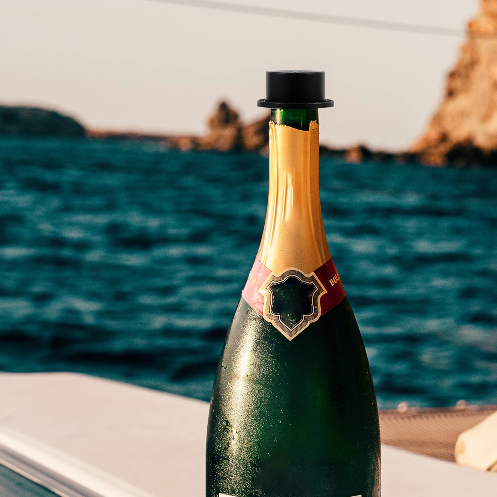 

Carbonated Drink Stopper Reusable Airtight Bottle Plug For Soda Beer Wine Sealer Round Silicone Pp