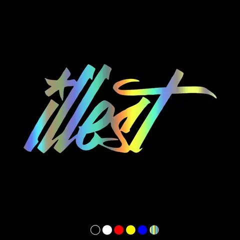 Vinyldekal JDM Illest Bilklistermärke Vattentät Autodekorationer på Motorcykelstötfångare Bakruta 10 best sales sjukaste klistermärke - №2