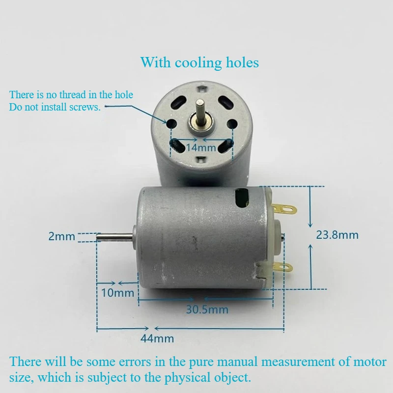RC-280S-2976 High-speed DC Motor 3V-12V Strong Magnetic Carbon Brush Remote Control Car Electric Toy Model Diy