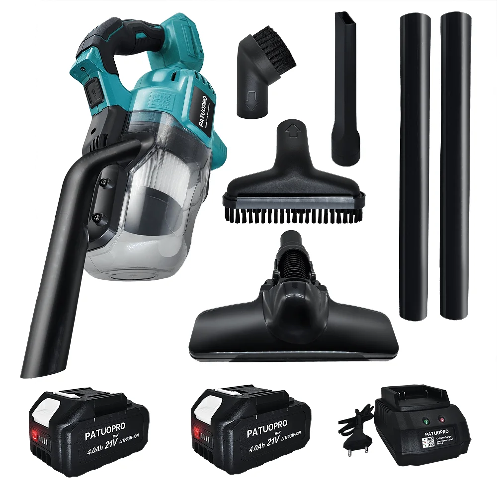 Aspirador de Mão sem Fio Apto para Bateria Makita 18v Portátil Piso Industrial Construção Tapete Carro Pet Cabelo Limpeza