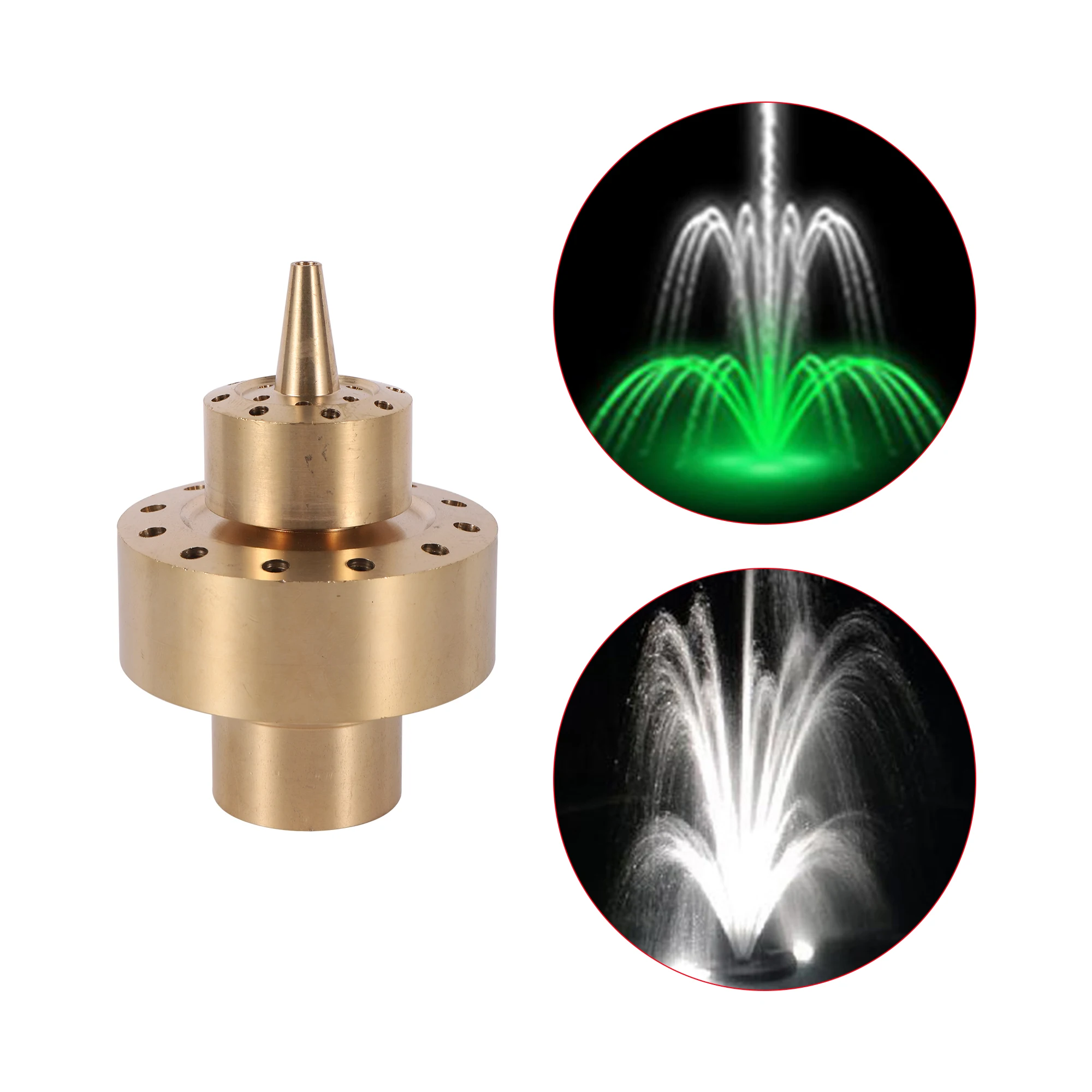 1inch Brass Double Layer Firework Jet Water Jet Fountain Garden Pond Fountain Water Nozzle Porous Scattering Sprinkler