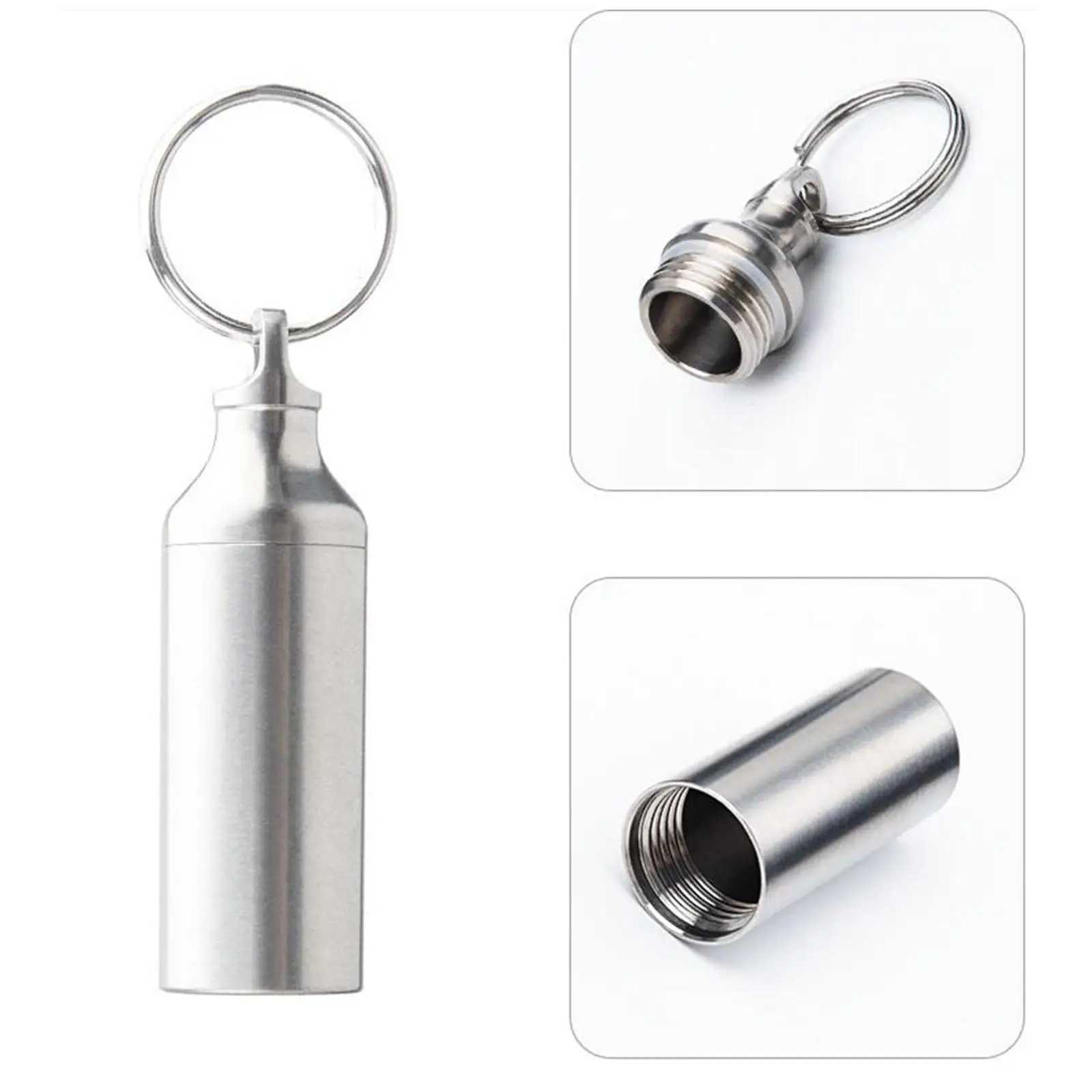

Pill Box Practical Durable Pill Bottle for Backpacking Storing Pills Camping