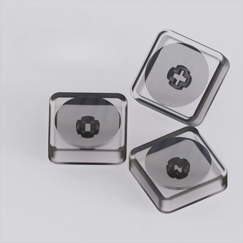 

Transparent Ultra-thin Keycaps Wordless PC Material for Mechanical Keyboard Low Axis