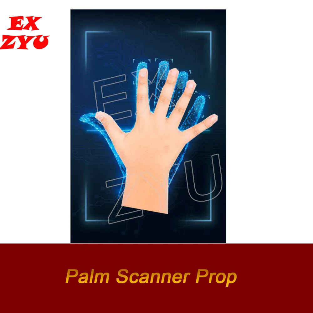 Palm Scanner Prop Touch the Screen to Make the Prop Scan the Palm for Certain Time to Unlock Escape Room EX ZYU