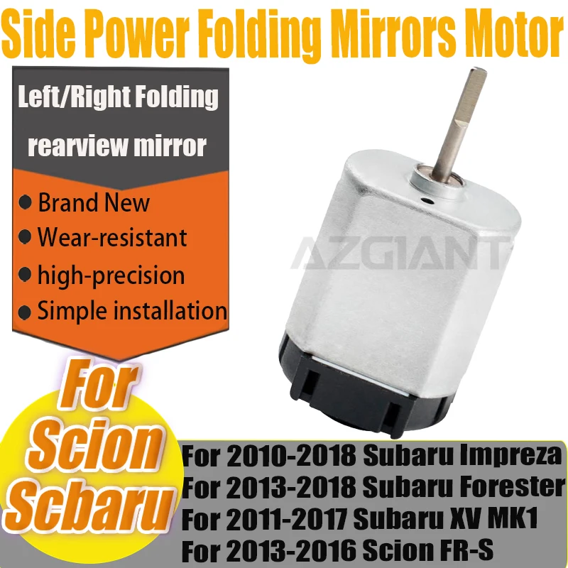 

Azgaint FC140SF12260 Car Side Wing Mirror Folding Motor For Subaru Impreza Forester XV MK1 Scion FR-S Interior Replacement Parts