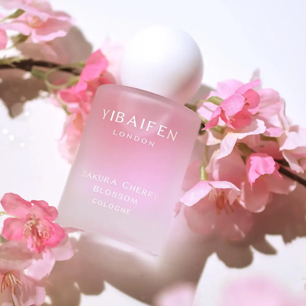 Perfume Floral de vainilla para mujer, fragancia encantadora para citas, Sakura de larga duración, melocotones blancos, aroma ligero fresco en aerosol
