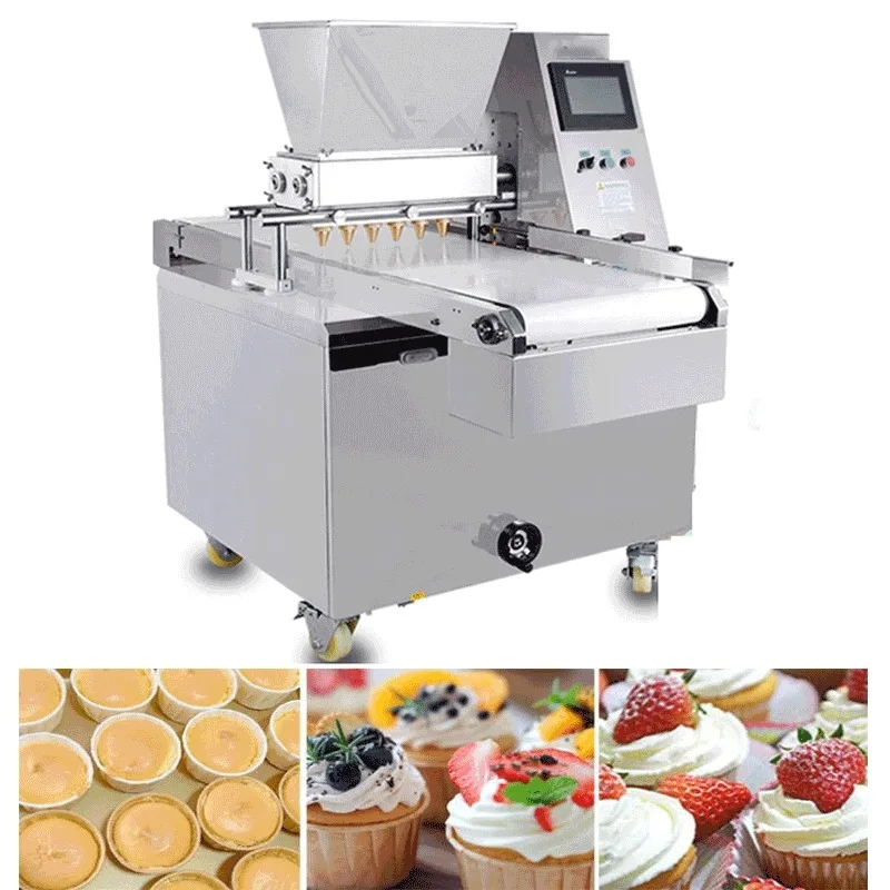 الغذاء الصف الفولاذ المقاوم للصدأ التلقائي بالكامل كعكة حقن البسكويت ماكينة تشكيل البسكويت