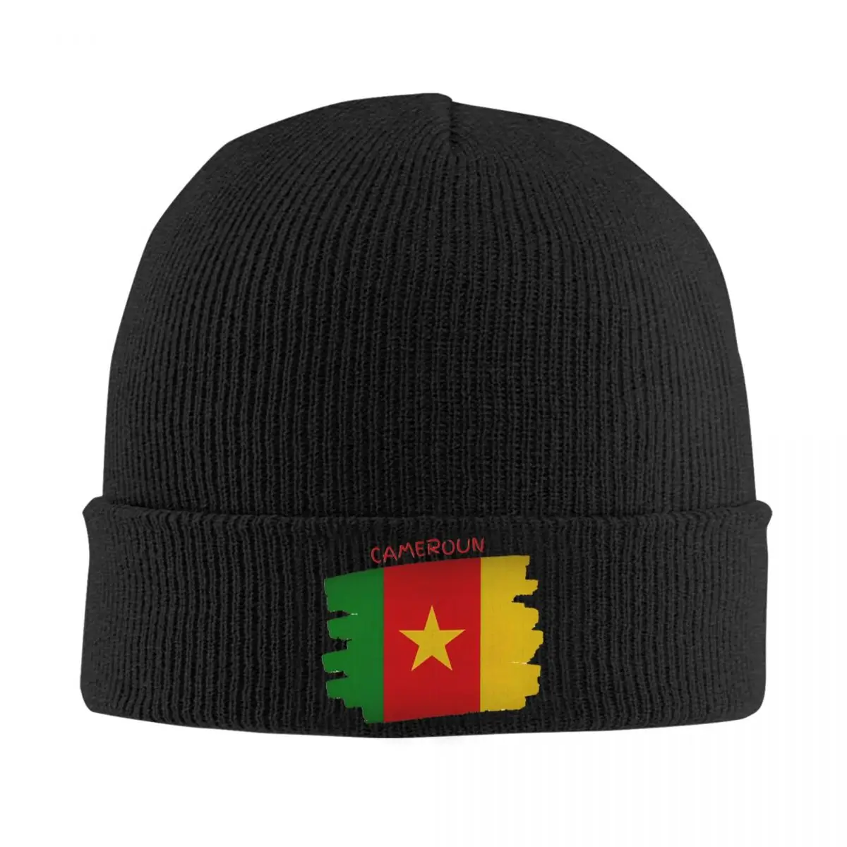 Cameroon Cameroun Flag Beanie Hats Map Cute Caps Unisex Adult Gym Knitting Hat Autumn Printed Warm Soft Beanie Hat