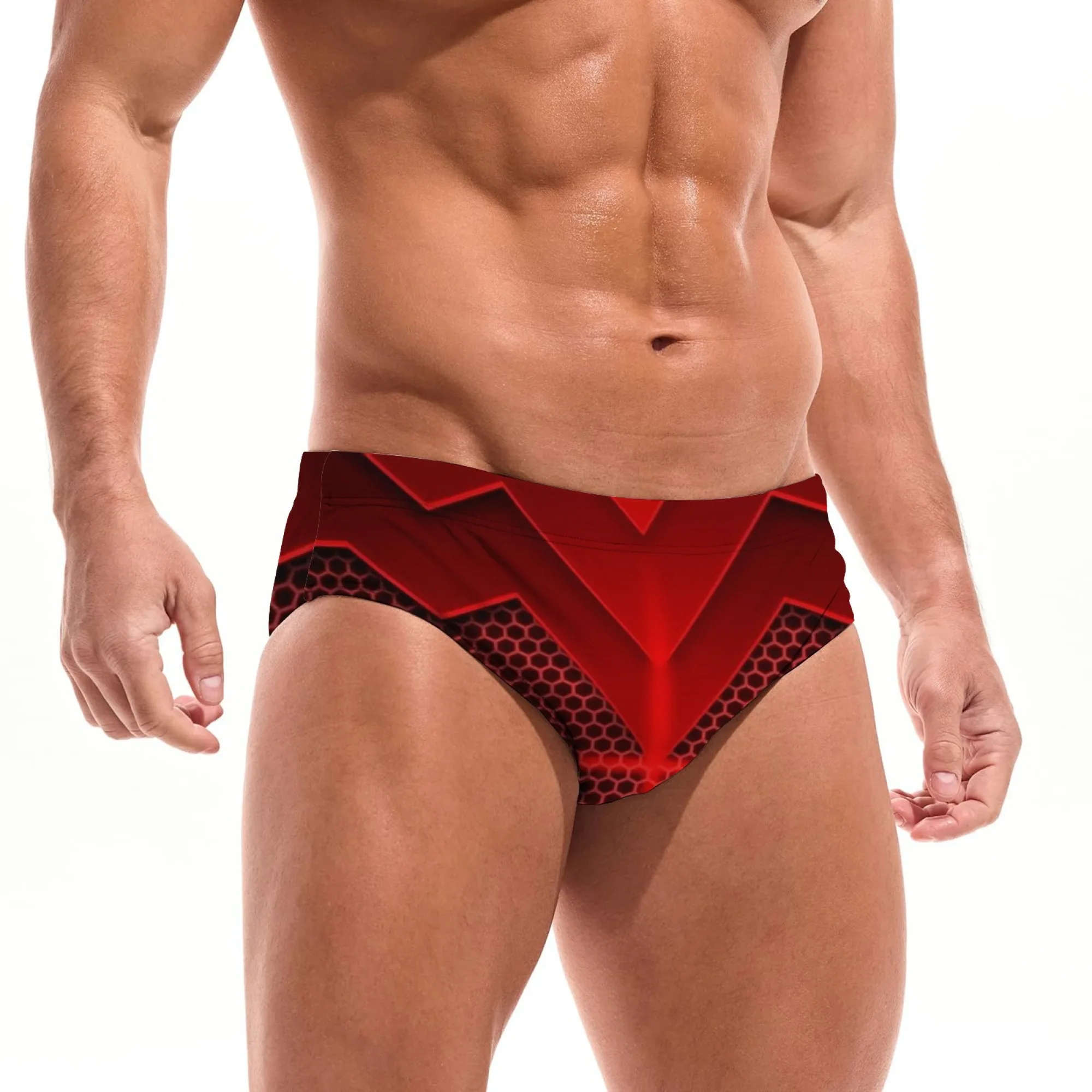 

Tech-style Swim Trunks Slim-fit Durable Drawstring Men's Triangle Swim Trunks Water Parks Island Sunbathing Men's Vacation Gift
