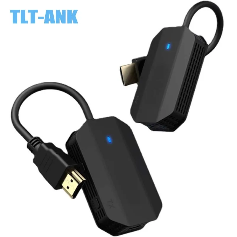 

Wireless HDMI Transmitter Receiver 1080P Wireless HDMI Extender 5G Kit Plug and Play for Laptop PC to HDTV Projector