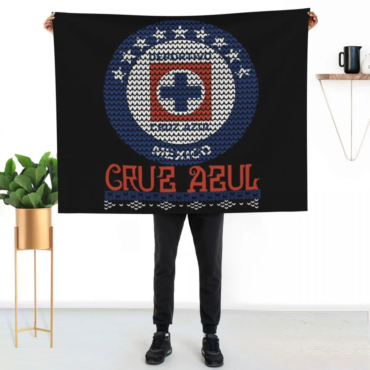 Cruz Azul Throw Blanket Designers Luxury Stuffeds decorative Baby heavy to sleep Blankets