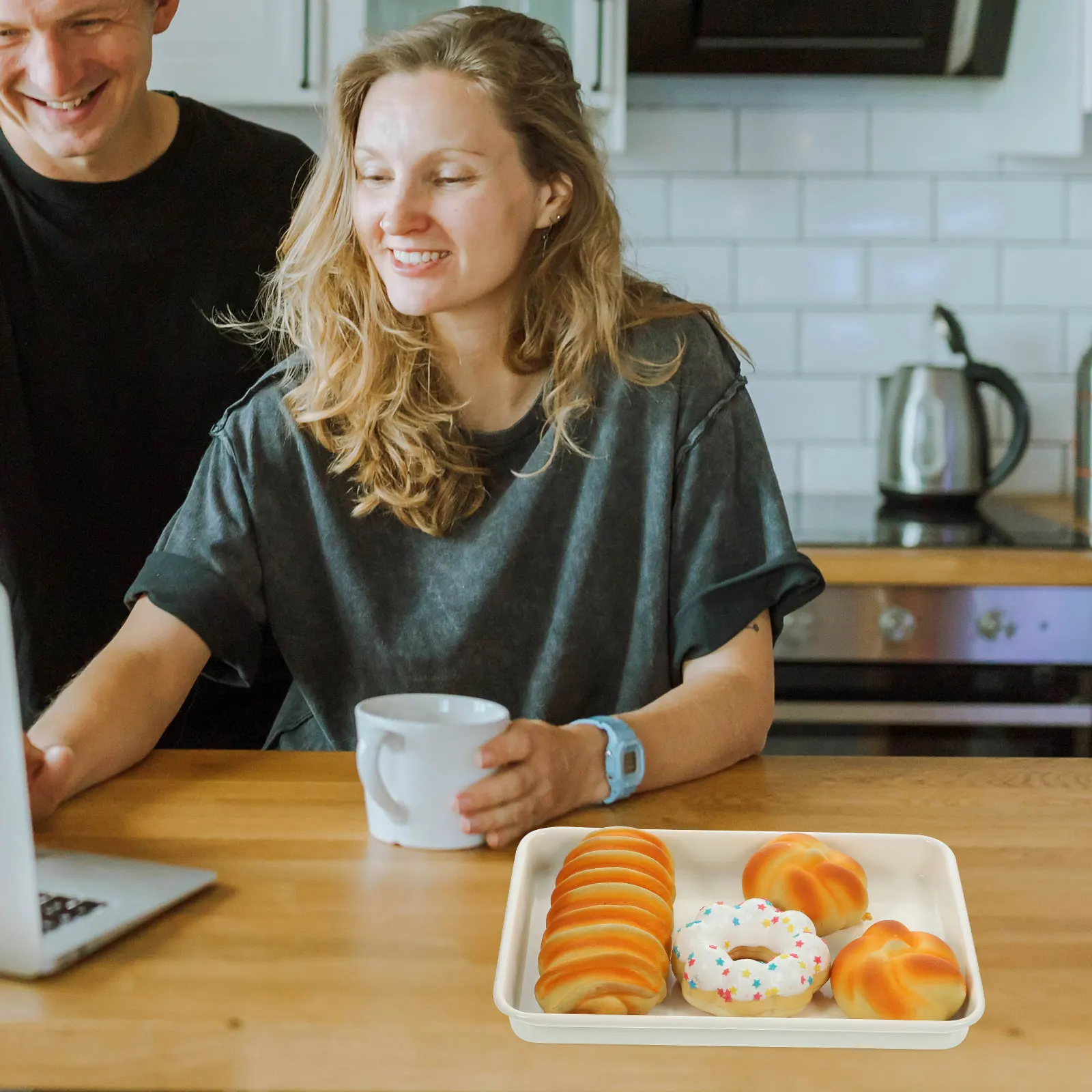 

Rectangle Cake Baking Pan Nonstick Carbon Steel Oven Baking Tray Cookie Sheet for Home Kitchen Rectangle Cake Pan