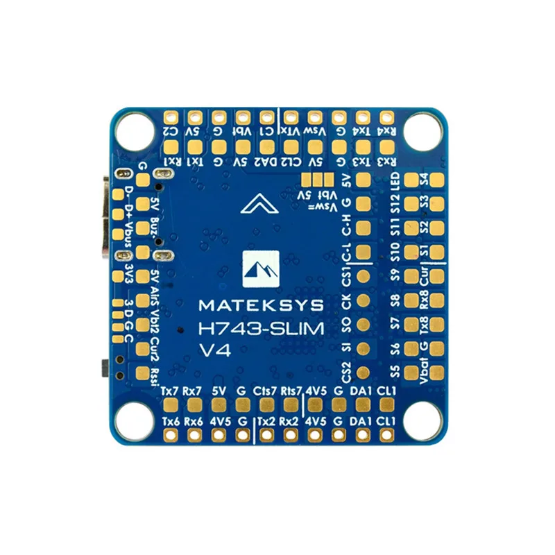 Mateksys Original H743‑SLIM‑V4 Slim Flight Controller Dual Camera Input Switch 36×36×5mm 7g Lightweight