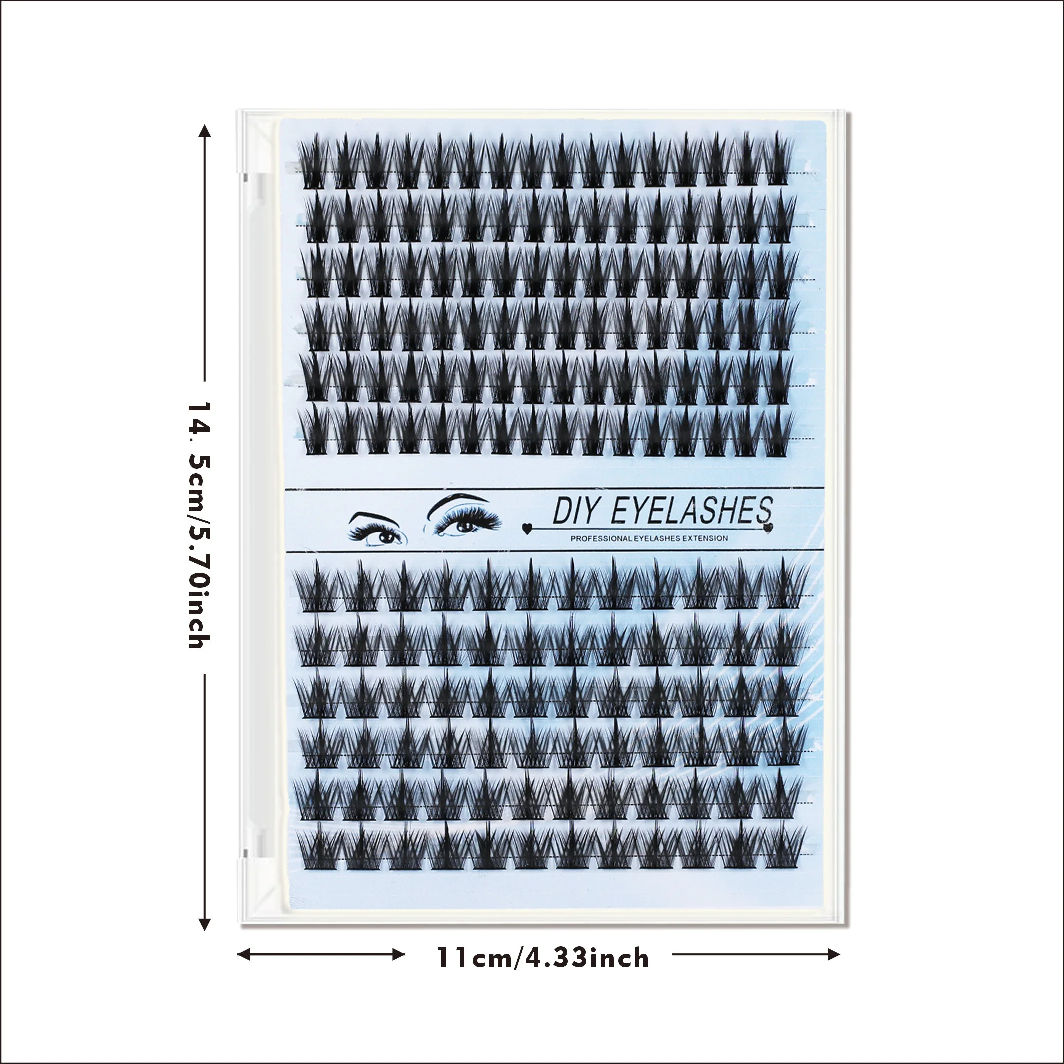 Marks Future Falsche Wimpern im natürlichen und Anime-Stil, 168 Cluster mit Falsche Wimpernverlängerungswerkzeugen, C-Curl-Wimperncluster, flauschig und einfach aufzutragen, geeignet für Anfänger, natürlich, weich und nicht verblendbar, kann verschiedene Stile erstellen