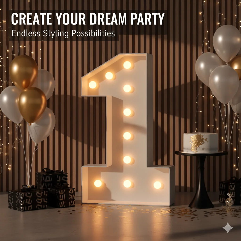 جديد 70-120 سنتيمتر أرقام الشكل العملاق كبير كرتون العملاق رغوة فسيفساء أرقام ل حفل زفاف وعيد ميلاد ديكور مصباح ليد