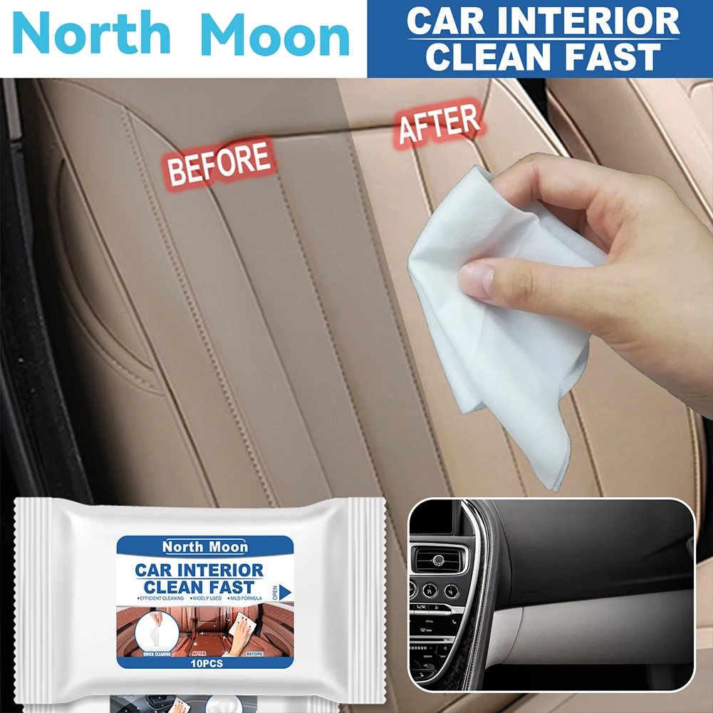 

Auto Car Interior Anti-Fog Clean Wipe Disposable Carpet Seat Wet Towel Accessory