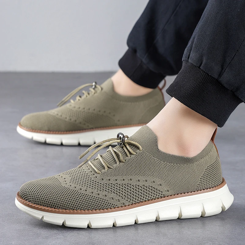 Casual Sports Shoes Anti Slip Wear-Resistant Breathable Cushioning Color Blocking Design Fashion Versatile Casual Sports Shoes