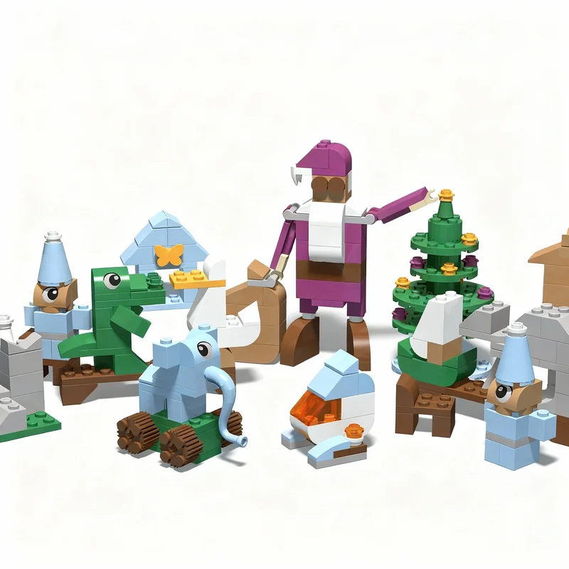 

245pcs MOC Elf Workshop Classic Model Building Blocks Construction Toy Christmas Gifts DIY Creative Idea Education Birthday