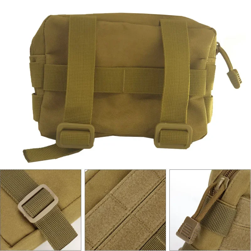 Cinto Tático Militar Molle Pouch, Bolsa de Cintura, Ao ar livre, Esporte, Impermeável, Bolsa de Telefone, Ciclismo, EDC Tool Pocket, Caça Fanny Pack