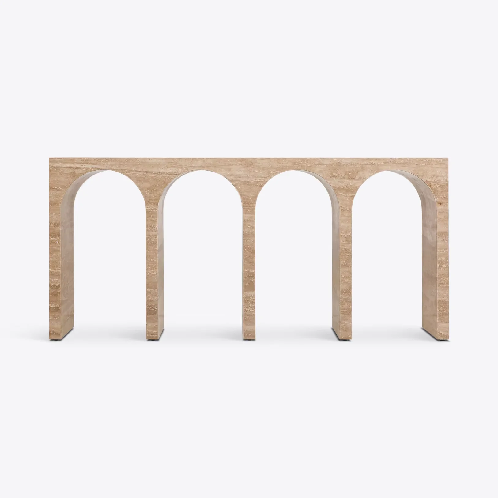 Home decoration Scandinavian style modern stone furniture, arched entrance channel Italian marble