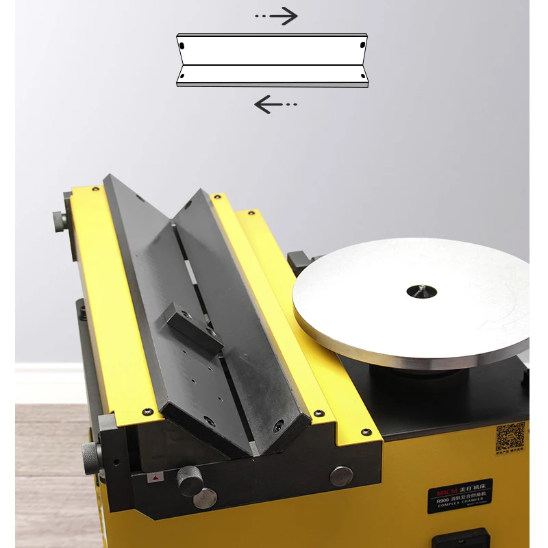 MR-R900H High Speed Composite Slide Rail Chamfering Machine Multifunctional Desktop Arc C Angle 45° Mold Deburring