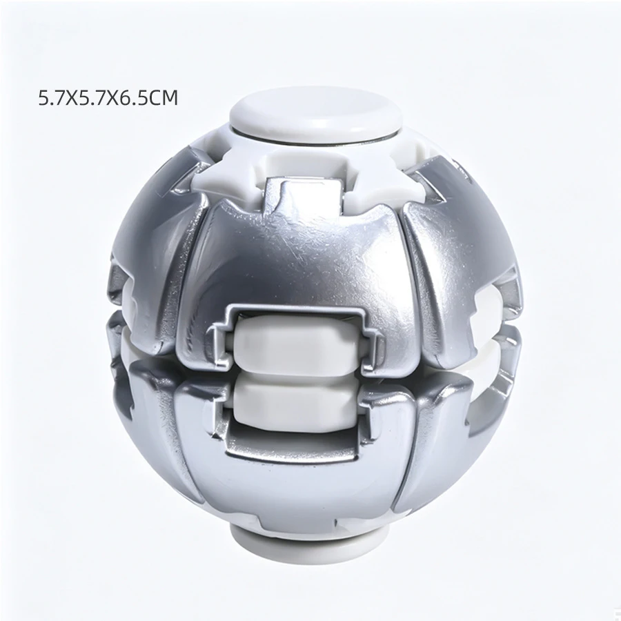 Decompression Ball Press and Rotate Toy, Children's Puzzle Stress Reliever, Compact and Portable Magic Ball Finger Gyro Toy