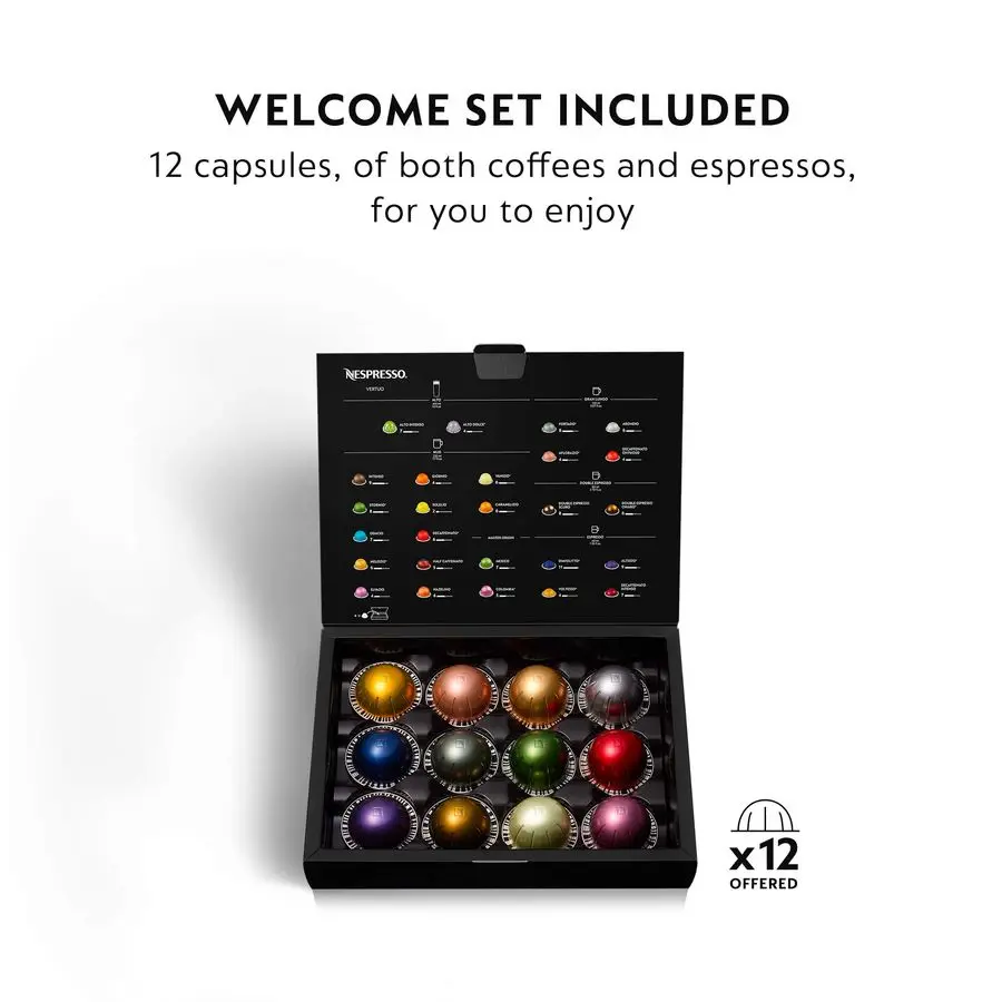Nespresso Vertuo Plus Coffee and Espresso Maker by Delonghi, Titan