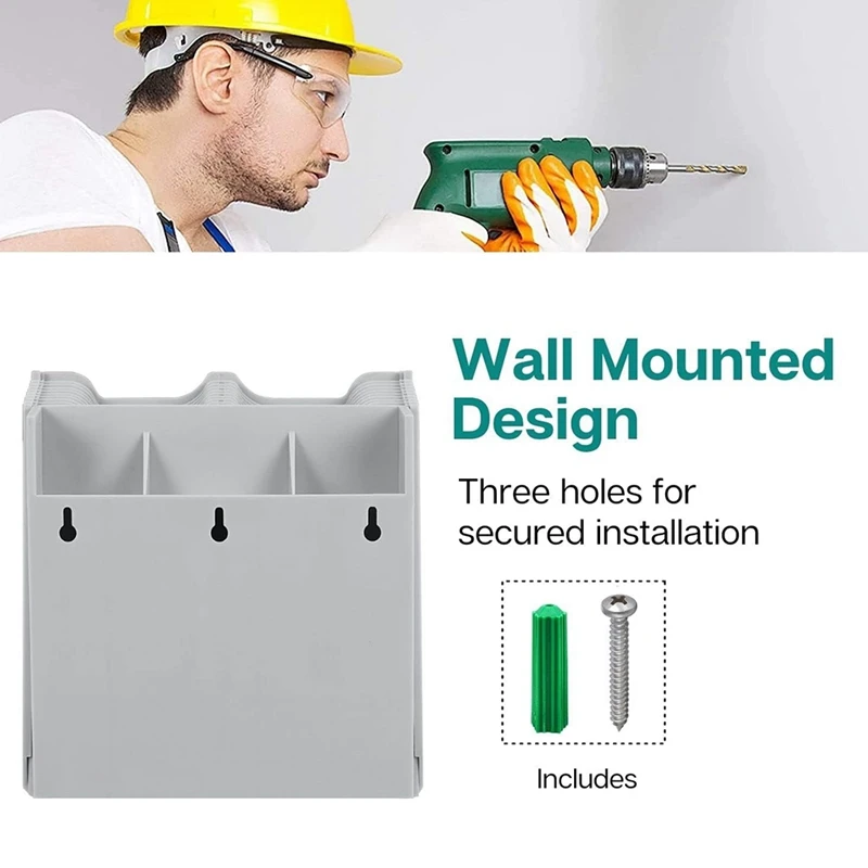 T04C-Retractable Attendance Rack Punch Card Holder Attendance Card Holder 20 Position Punch Card Holder Card Holder Employee