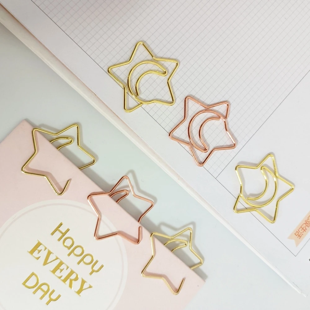 Creative Colorful Paper Clip Office Stationery Metal Swing Needle Student Supplies