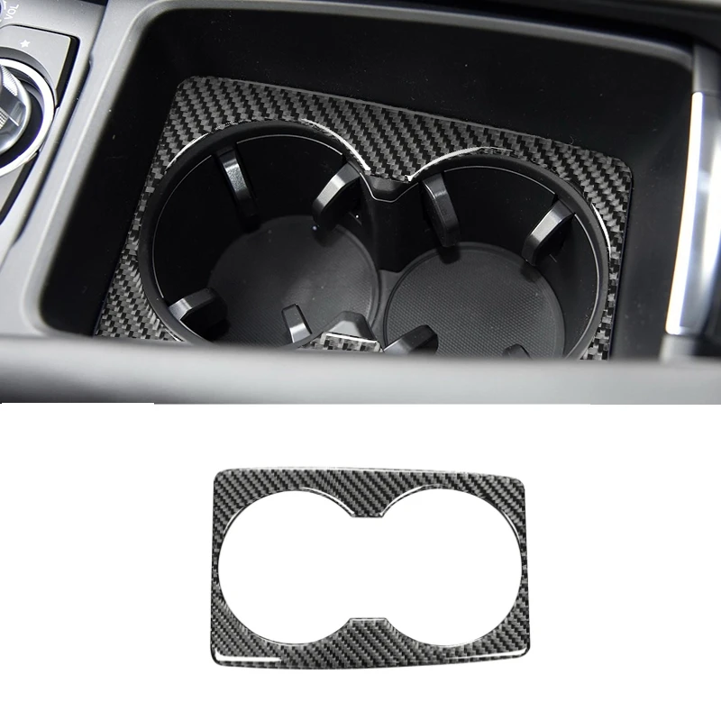 

For Mazda 3 Axela 2014-2019 Central Control Water Cup Panel Cover Decorative Sticker Car Interior Accessories Carbon Fiber