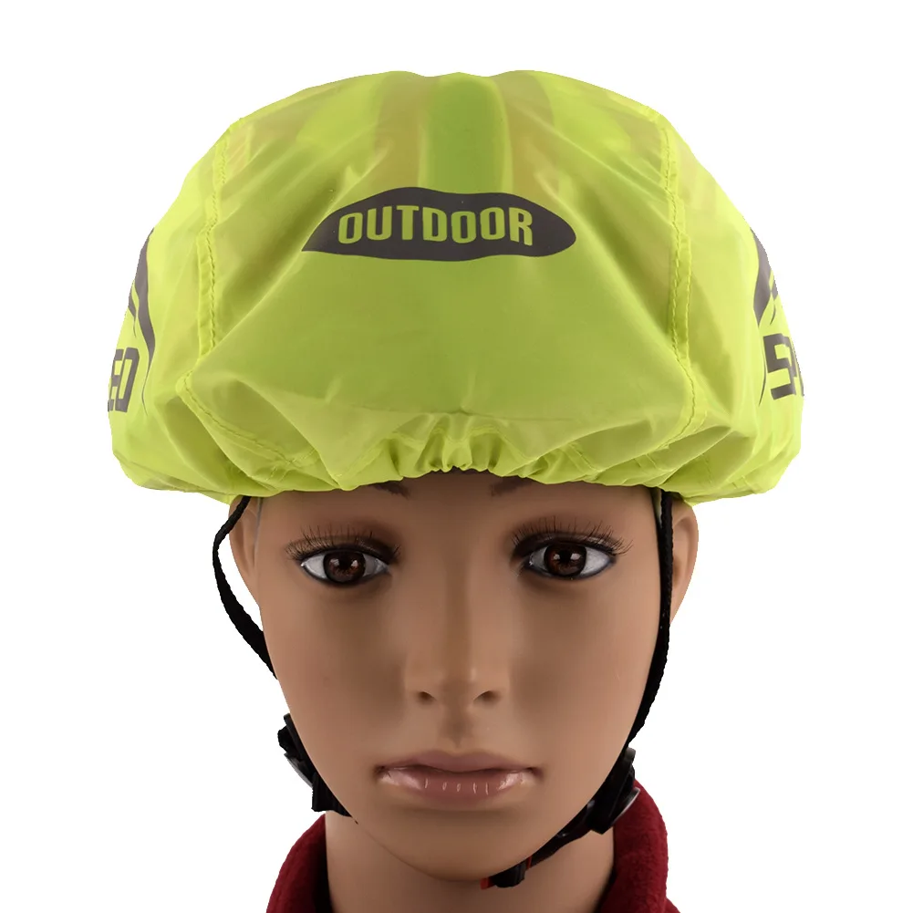 Fahrrad Helm Wasserdichte Abdeckung Mit Reflektierende Streifen Radfahren MTB Rennrad Helm Regen Abdeckung Oxford Tuch Schutz Abdeckung – Detail 6