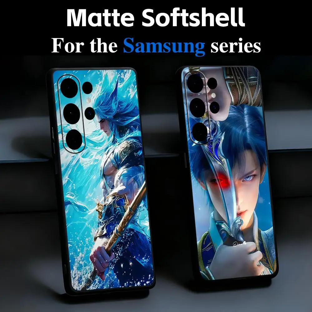 Чехол для телефона Hot anime Soul land Douluo Dalu, мягкий черный для Samsung S25 S24 S23 S22 S21 S20 Plus Ultra Note20