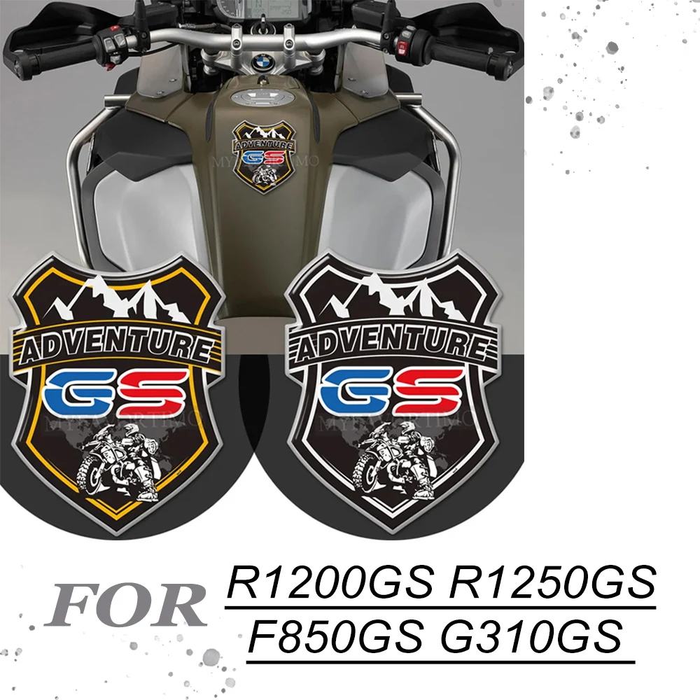 Funda de aluminio para motocicleta, Protector de almohadilla para tanque de equipaje, pegatinas para moto, R 1200, 1250 GS, BMW R1200GS, R1250GS,