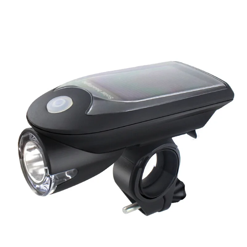 

Q114 NEW Solar Bike LED Bicycle Front Head Light Cycling USB Rechargeable Headlight Portable Outdoor 360 Degree Rotation Night