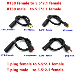 9pcs XT30 XT60 Male Female to T Plug Connector Charging Adapter Cable Converter Lead 18AWG for RC Hobby Battery RC Models