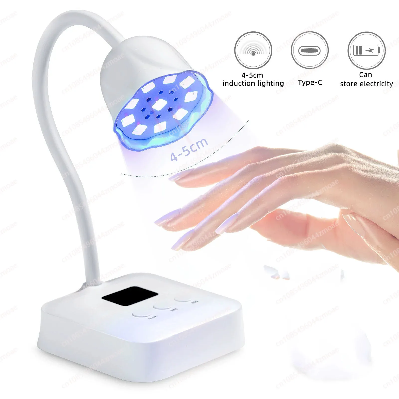 

UV Nail Lamp Mini UV Light Gel Nails Polish 30W Rechargeable