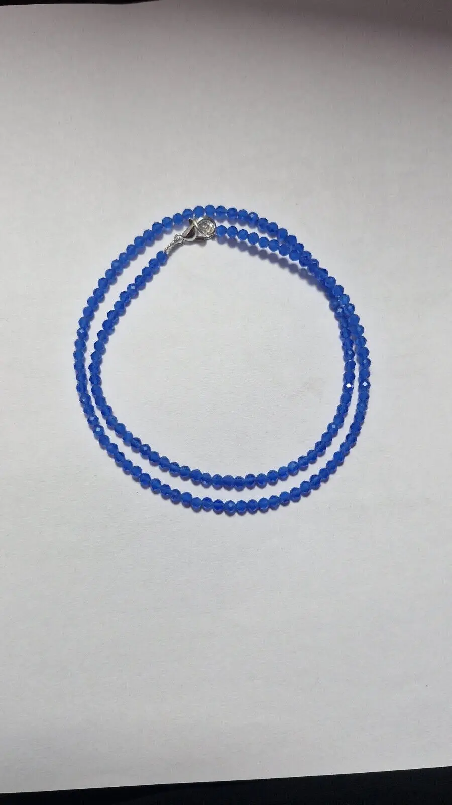 

Blue Tanzanite Gemstone 925 Sterling Silver 16" Cord Jewelry Mala Necklaces-