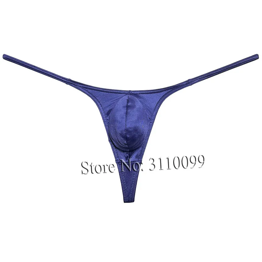 Men‘s Jockstrap G-strings Bulge Pouch Thongs Tanga Shiny Metallic Bikini Underwear