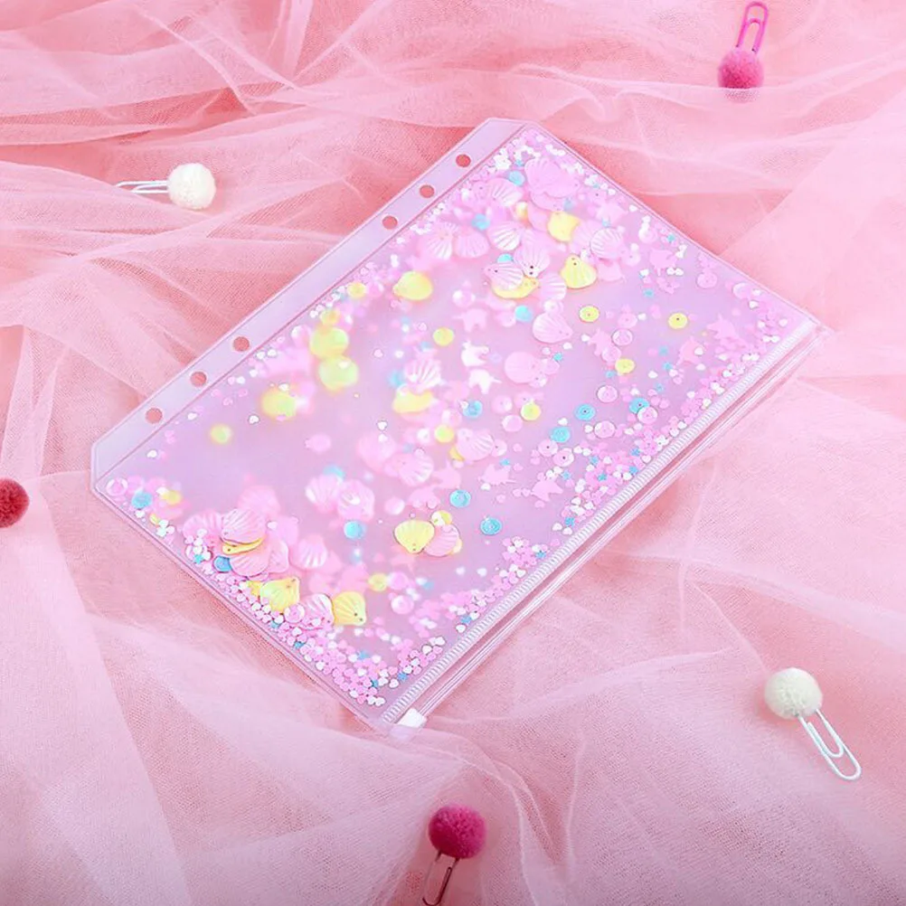 

6 шт., рукописная сумка для хранения ноутбука, очень толстая молния, прозрачный карманный органайзер из ПВХ, органайзер для хранения визитных карточек