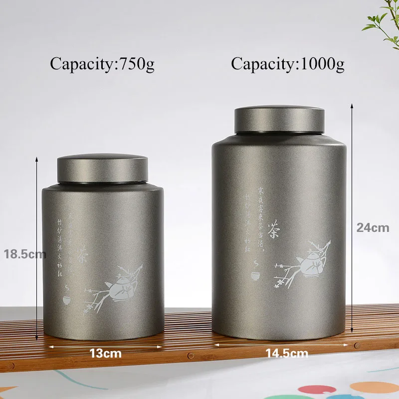 Stainless Steel Storage Tank Creative Home Multi-purpose Tea Caddy Moisture-proof Sealed Tea Tins Containers