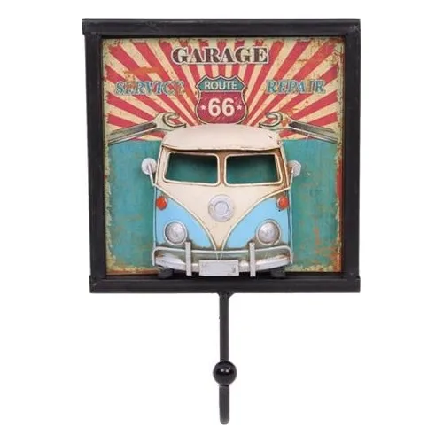 Senastore Decorative Metal Hanger Minibus Decorated Retro Robe Hook Gift