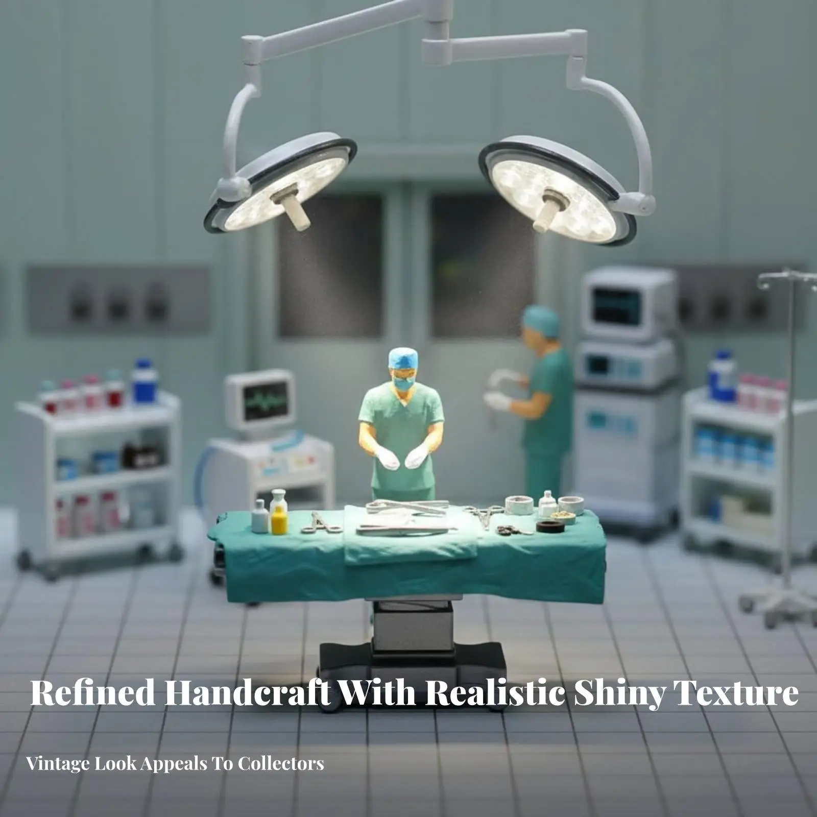 Lifelike Medical Staff Miniature Figurine Resin Crafted 1 64 Scale for Collector Display Architectural Model Details