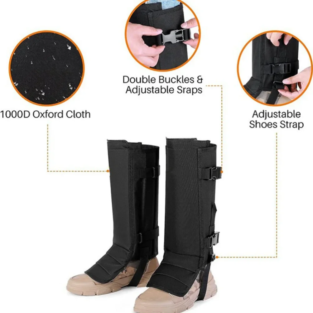 Heavy Duty Hunting Gaiters Anti Snake Leg Protection Watersproof Snow Boot Cover Outdoor Climbing Thorns Protector image 3
