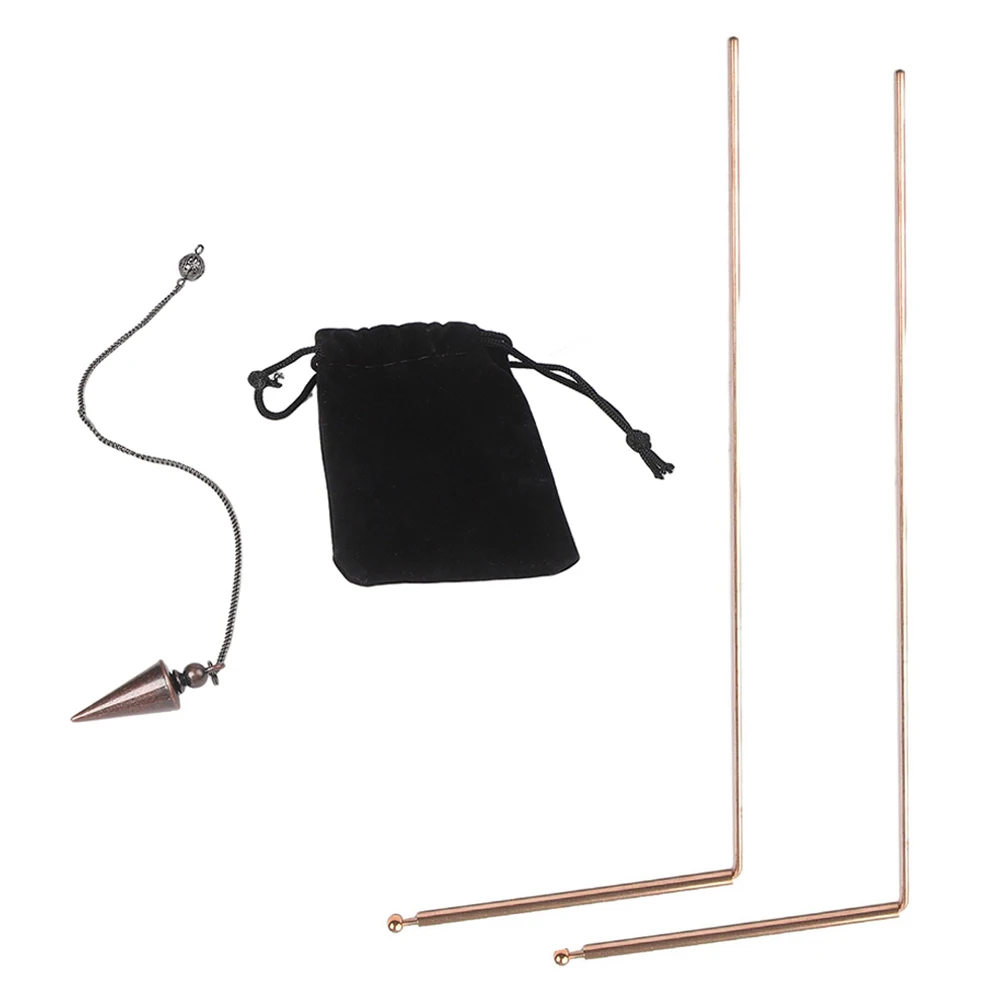 Brass Detector Rod for Metal Finding Tools Flexible Center Design for Water and Treasure Search in Various Outdoor Environments