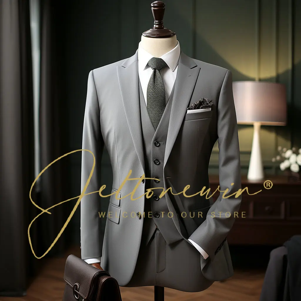 

2024 Clothing Men Suit/Male slim High quality business Blazers/Groom's Wedding Dress Men's Jacket Clothing Suits For Men