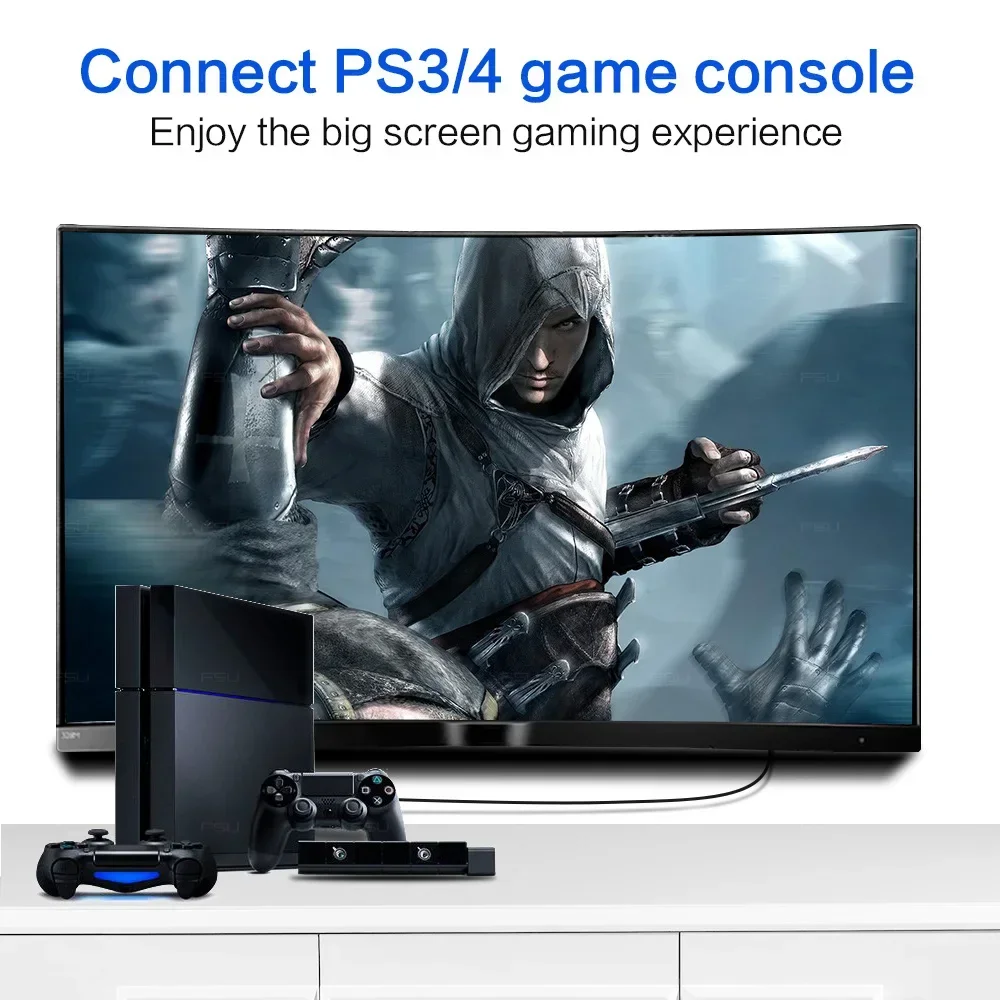 FSU HDMI-compatible Cable 1080P Thin HDMI-compatible Flat Cable Male-Male 1.4 Cable for HDTV Cable HDMI-compatible 0.3m 1M 1.5M