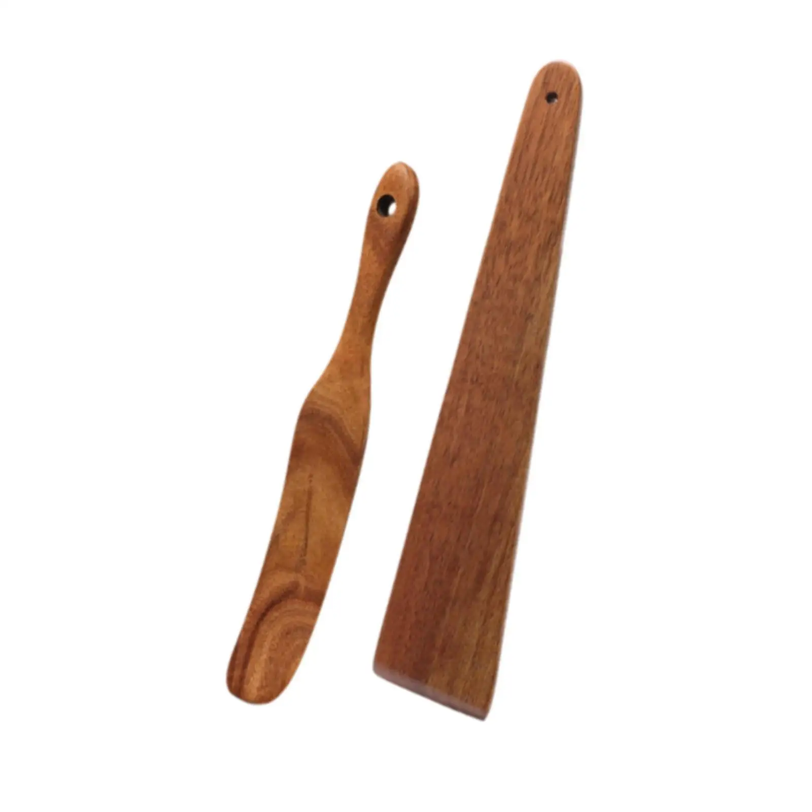 Egg Tool, , Wooden Kitchen , Thin Wooden Flat Meat Turner, for Flipping, Serving And